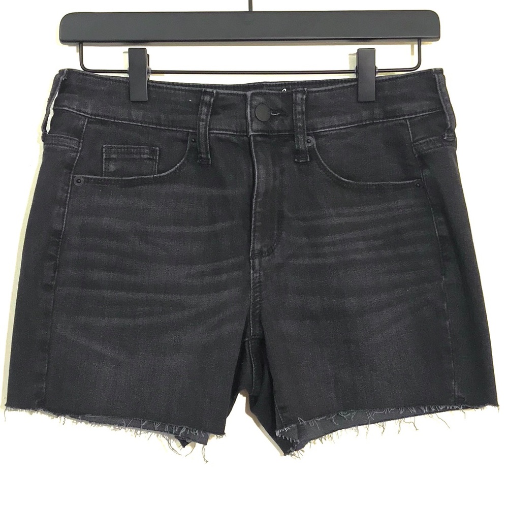 Black Denim Shorts